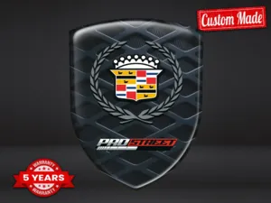 Cadillac Distintivo Resina Edizione Premium Emblemi Cupola Top ST